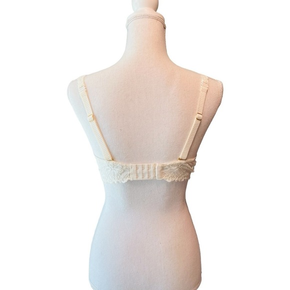 CHANTELLE IVORY MULTI-POSITION BRA SIZE 34F PRETTY LACE ON STRAPS NWT - Picture 3 of 12